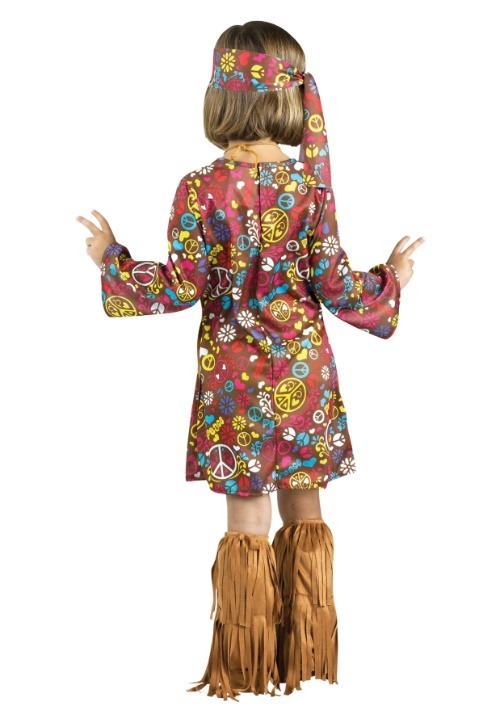 Girl's Peace & Love Hippie Toddler Costume