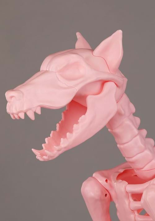 3.8FT Roxy the Pink Skeleton Dog Prop Decoration