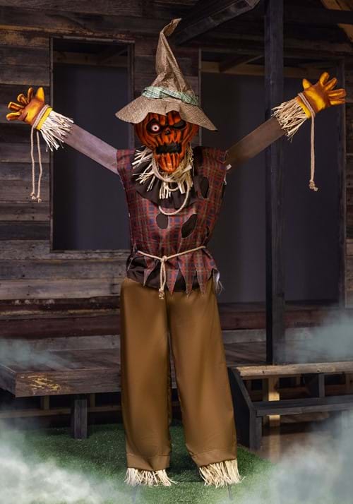 5FT Pumpkin Scarecrow Animated Decoration