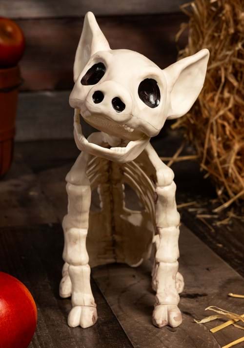 10-Inch Skeleton Seated Pig Decoration 4 10-Inch Skeleton Seated Pig Decoration