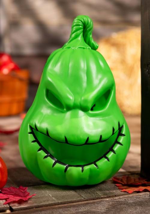 12-Inch Nightmare Before Christmas Light Up Oogie Boogie Pumpkin Decoration