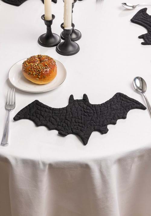 Set of 4 Fabric Bat Decoration Placemats