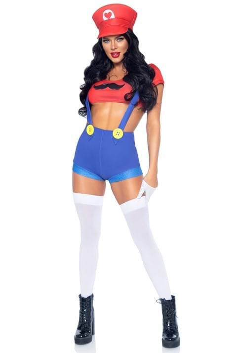 Sexy Piece Red Gamer Babe Women's Costume