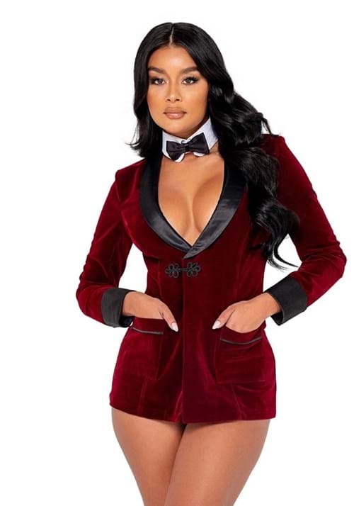 Women's Playboy Smoking Jacket Costume