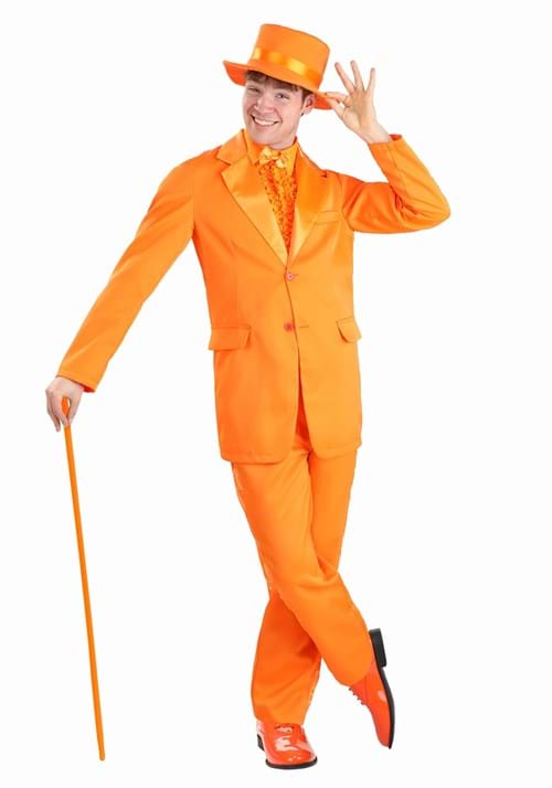 Men's Shiny Orange Tuxedo Shoes 3 Men's Shiny Orange Tuxedo Shoes