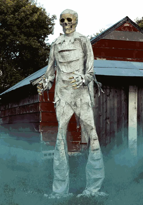 12FT Animatronic Short Circuit Mummy Decoration