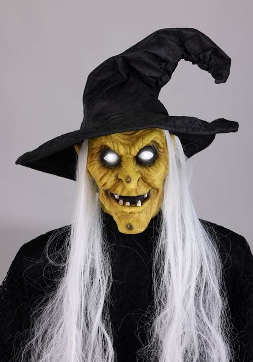 3.5FT Animatronic Seated Witch Holding Candy Bowl Decoration 6 3.5FT Animatronic Seated Witch Holding Candy Bowl Decoration
