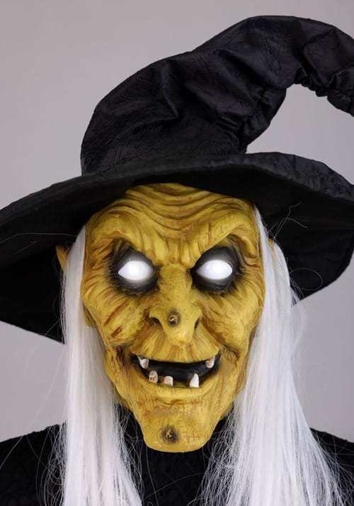3.5FT Animatronic Seated Witch Holding Candy Bowl Decoration 7 3.5FT Animatronic Seated Witch Holding Candy Bowl Decoration