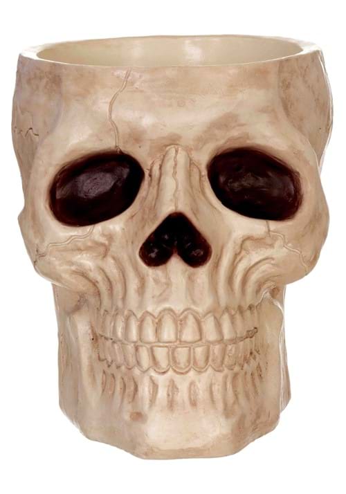 9-Inch Skull Candy Bowl Halloween Decoration
