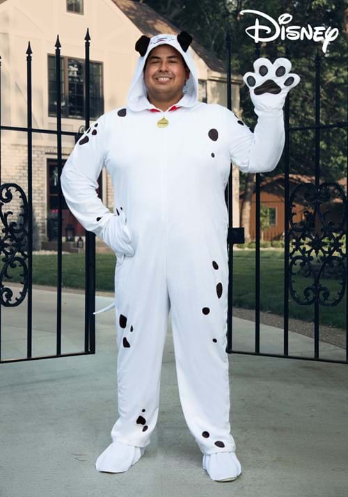 Plus Size 101 Dalmatians Pongo Adult Costume Onesie