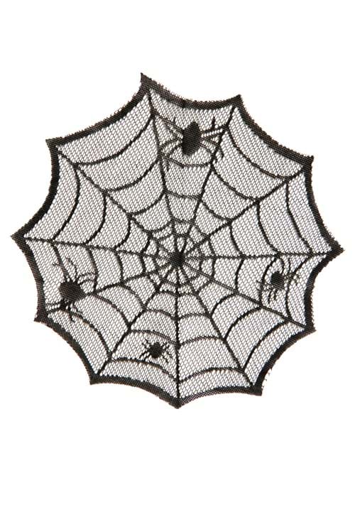 12-Inch Spider Web Black Placemat Table Decoration