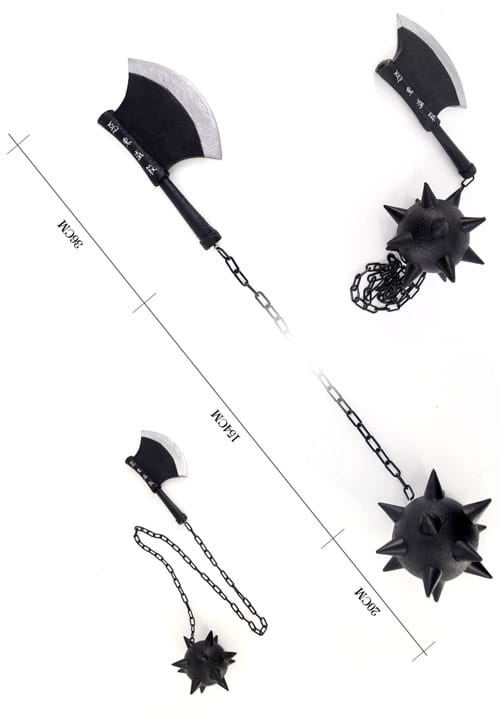 82.65 Demon Slayer Stone Hashira Gyomei Himejima Spiked Cosplay Flail Axe Chain 3 82.65 Demon Slayer Stone Hashira Gyomei Himejima Spiked Cosplay Flail Axe Chain