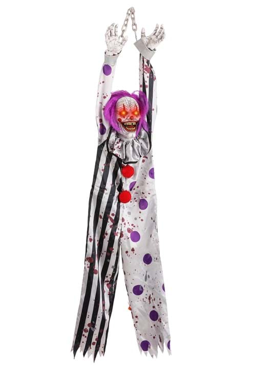 4.5FT Spine Shivering Shaking Animated Evil Clown Prop