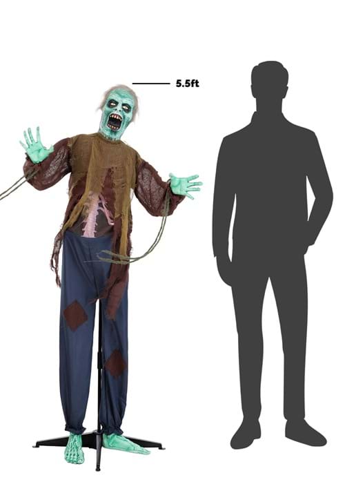 5.5FT Animatronic Spineless Stanley Zombie Decoration - Scream Saver 7 5.5FT Animatronic Spineless Stanley Zombie Decoration - Scream Saver