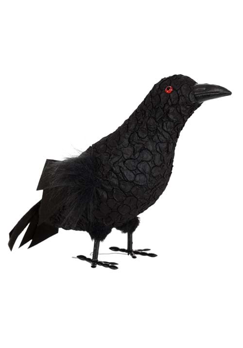 13-Inch Standing Black Crow Decoration