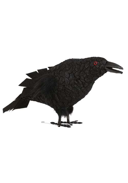 13-Inch Standing Black Crow Prop Decoration