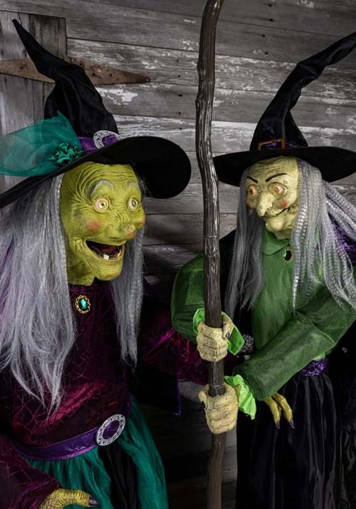 6.5FT Seasonal Visions International Animatronic Stirring Up Trouble Witch Decoration 12 6.5FT Seasonal Visions International Animatronic Stirring Up Trouble Witch Decoration