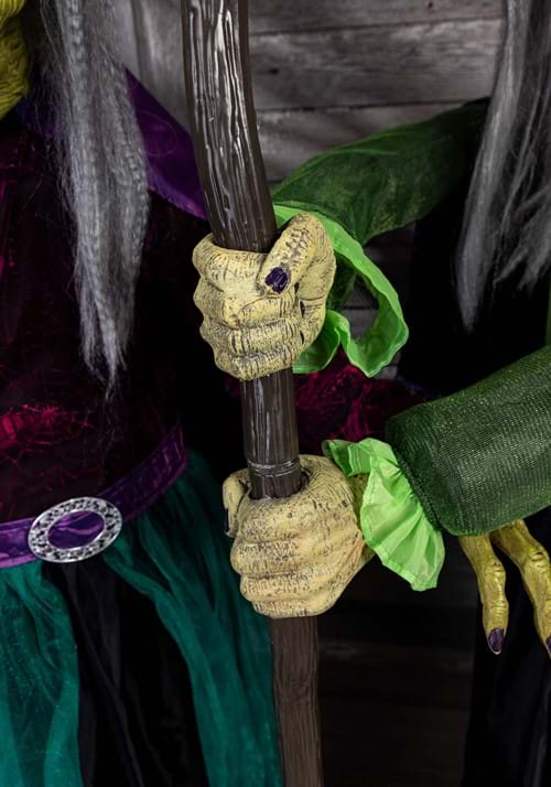 6.5FT Seasonal Visions International Animatronic Stirring Up Trouble Witch Decoration 13 6.5FT Seasonal Visions International Animatronic Stirring Up Trouble Witch Decoration