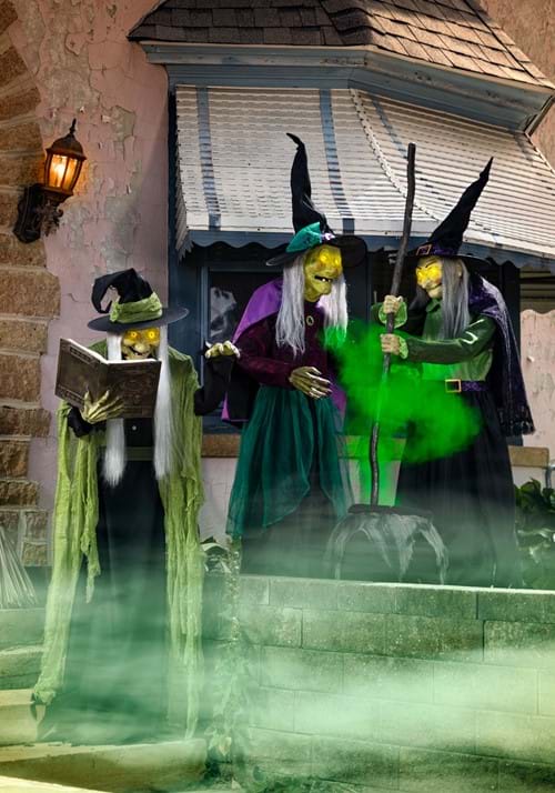 6.5FT Seasonal Visions International Animatronic Stirring Up Trouble Witch Decoration 4 6.5FT Seasonal Visions International Animatronic Stirring Up Trouble Witch Decoration