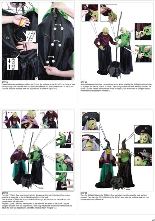 6.5FT Seasonal Visions International Animatronic Stirring Up Trouble Witch Decoration 8 6.5FT Seasonal Visions International Animatronic Stirring Up Trouble Witch Decoration