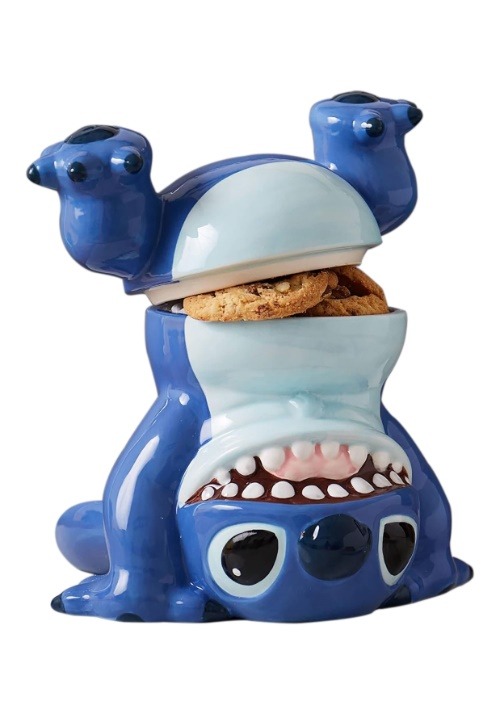 9-Inch Disney Ceramic Stitch Handstand Candy Jar