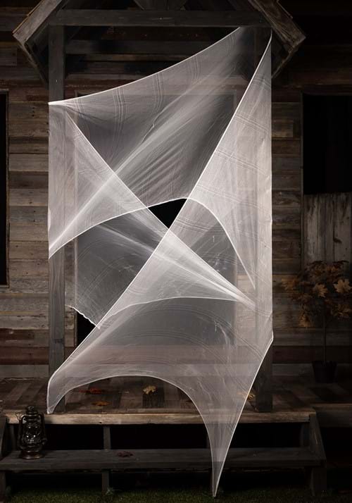 16.4FT White Stretch Web Material Decoration