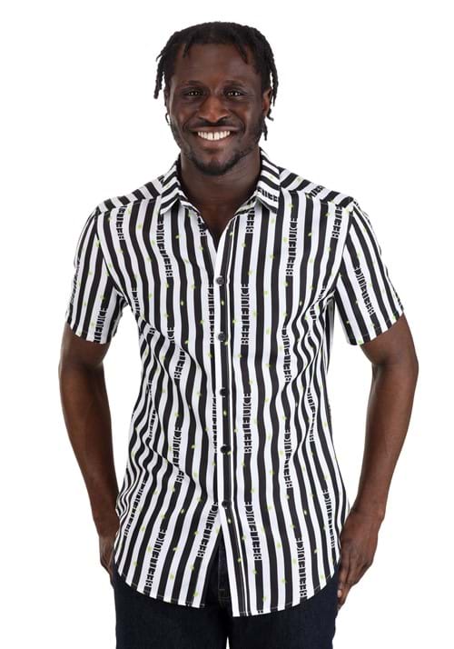 Striped Logo Beetlejuice Shirt for Adults 5 Striped Logo Beetlejuice Shirt for Adults