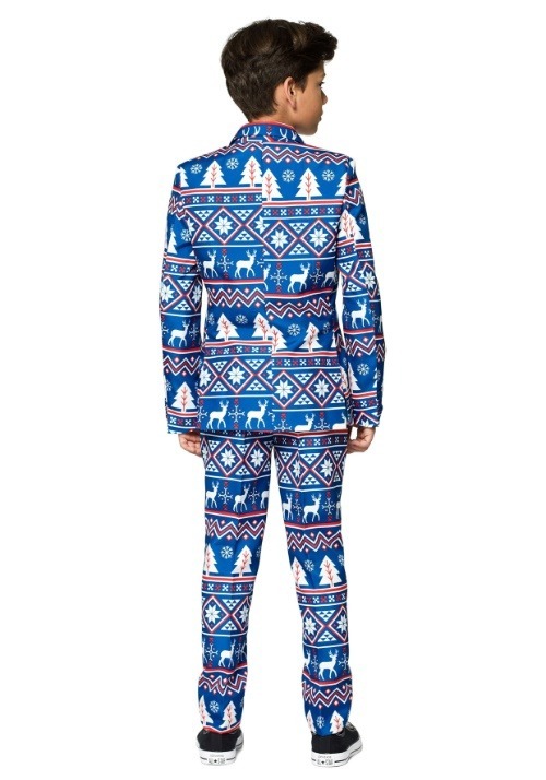 Suitmeister Christmas Blue Nordic Boy's Suit