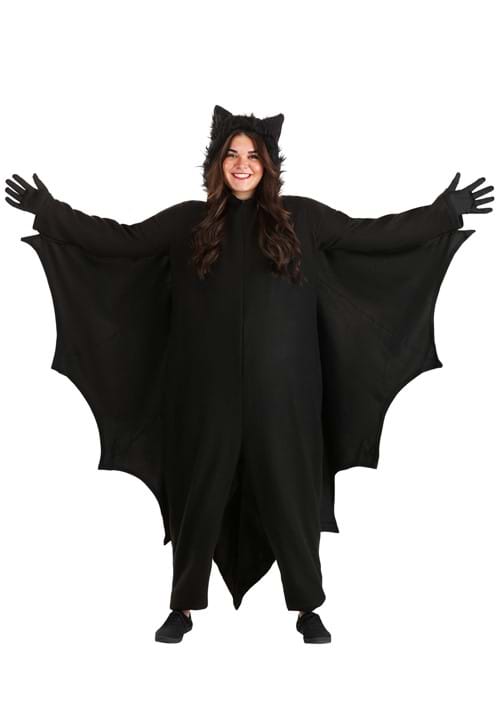 Plus Size Fleece Bat Costume for Adults