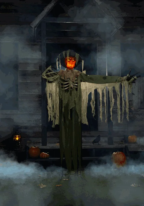 6.5FT Animated Swiping Scarecrow Decoration - Tekky
