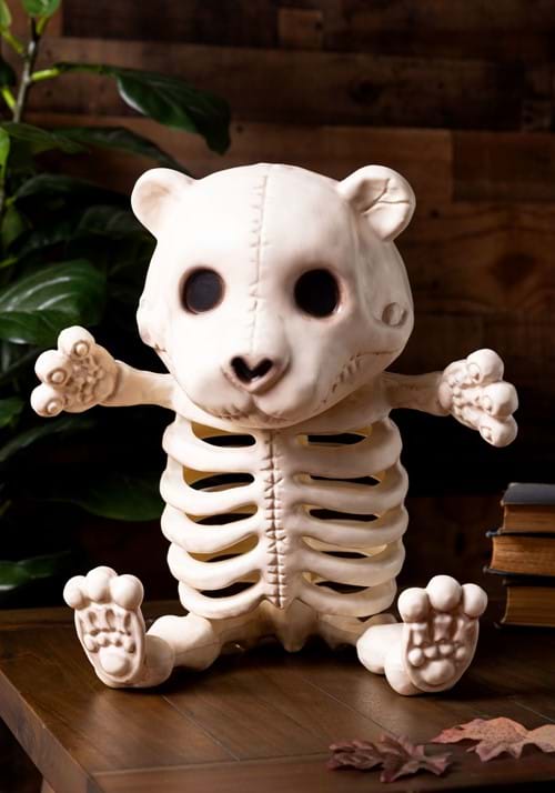 14-Inch Skeleton Teddy Bear Decoration