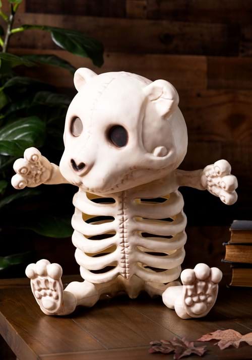 14-Inch Skeleton Teddy Bear Decoration