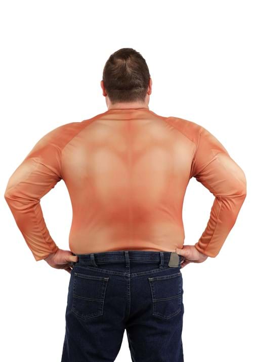 Adult Plus Size Padded Muscle Costume Shirt