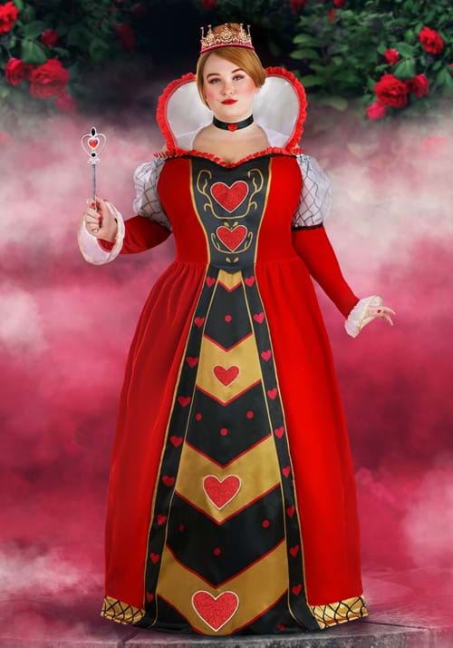 Plus Size Premium Queen of Hearts Costume for Women