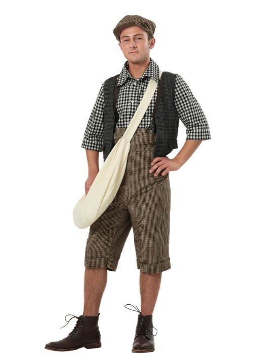 Plus Size 20s Newsie Men's Costume
