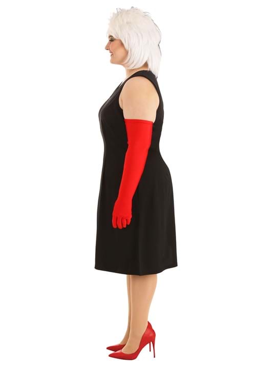 Plus Size Cruella De Vil Women's Deluxe Coat Costume