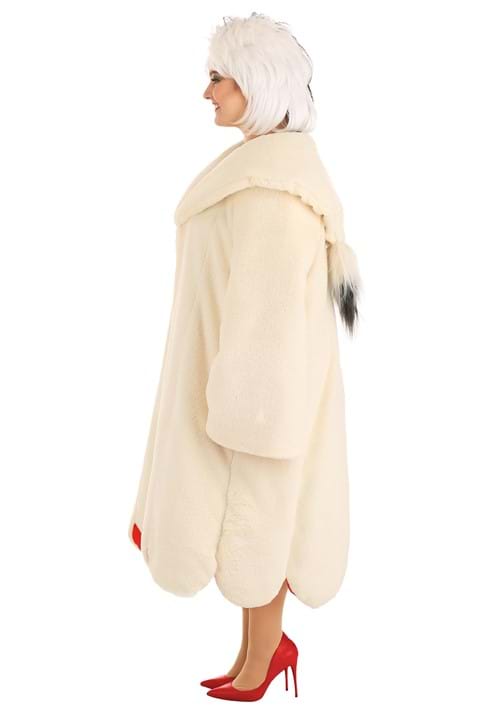 Plus Size Cruella De Vil Women's Deluxe Coat Costume