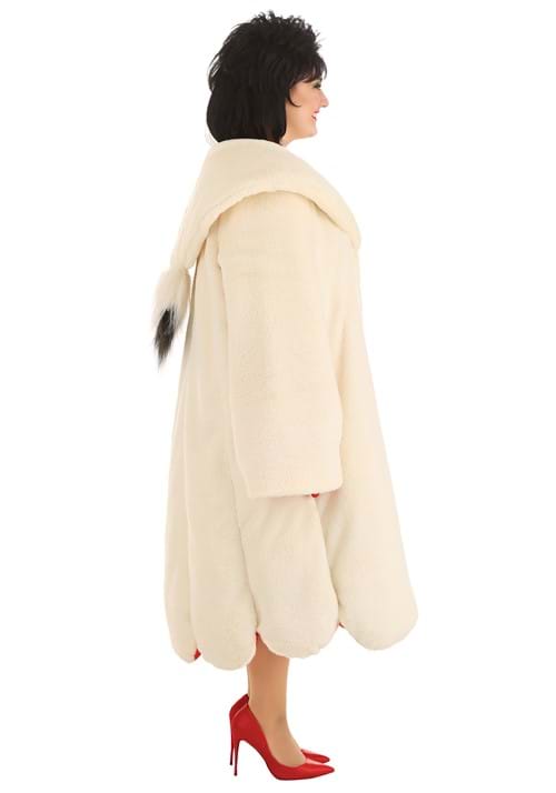 Plus Size Cruella De Vil Women's Deluxe Coat Costume