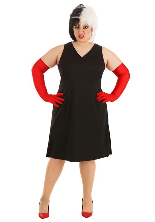 Plus Size Cruella De Vil Women's Deluxe Coat Costume
