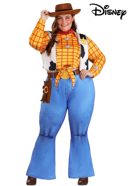 Plus Size Deluxe Pixar Toy Story Woody Women's Costume