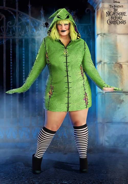 Plus Size Disney Oogie Boogie Hoodie Women's Costume Dress