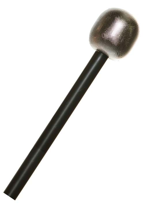 Silver Popstar Microphone Prop