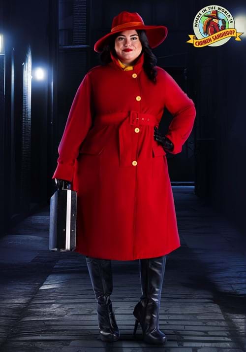Plus Size Carmen Sandiego Authentic Women's Costume