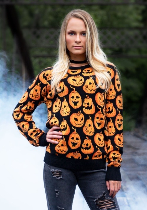 Pumpkin Frenzy Unisex Halloween Sweater