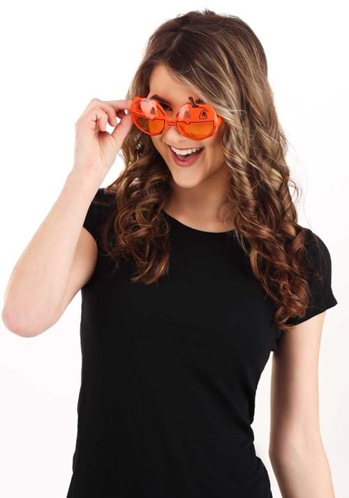 Costume Orange Pumpkin Glasses
