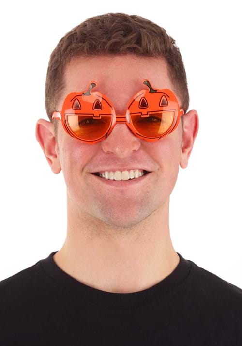 Costume Orange Pumpkin Glasses