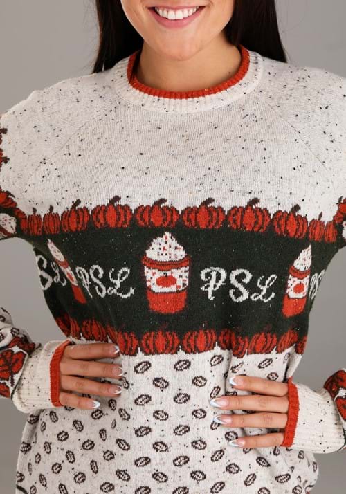 Pumpkin Spice Latte Adult Halloween Sweater 5 Pumpkin Spice Latte Adult Halloween Sweater
