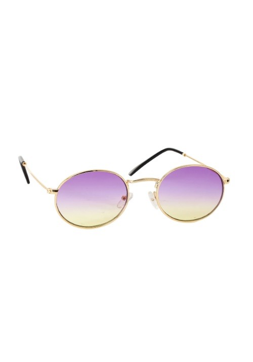 Gold Rim Costume Purple Fade Sunglasses