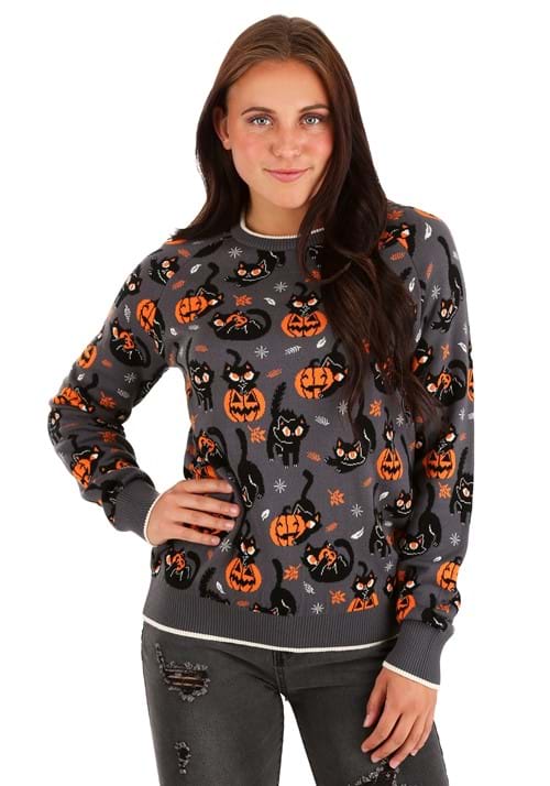 Quirky Kitty Halloween Sweater for Adults 10 Quirky Kitty Halloween Sweater for Adults
