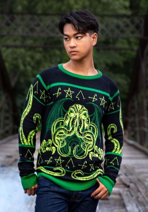 Adult Rage of Cthulhu Halloween Sweater